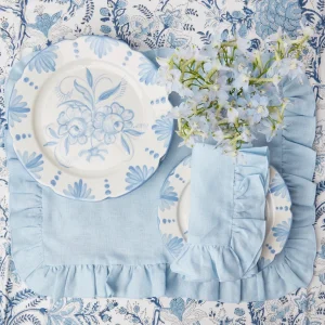 Best Seville Blue Gardenia Dinner Plate (Set Of 4) Crockery Sets