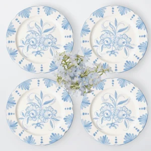 Best Sale Seville Blue Gardenia Dinner Plate (Set Of 4) Seville Crockery