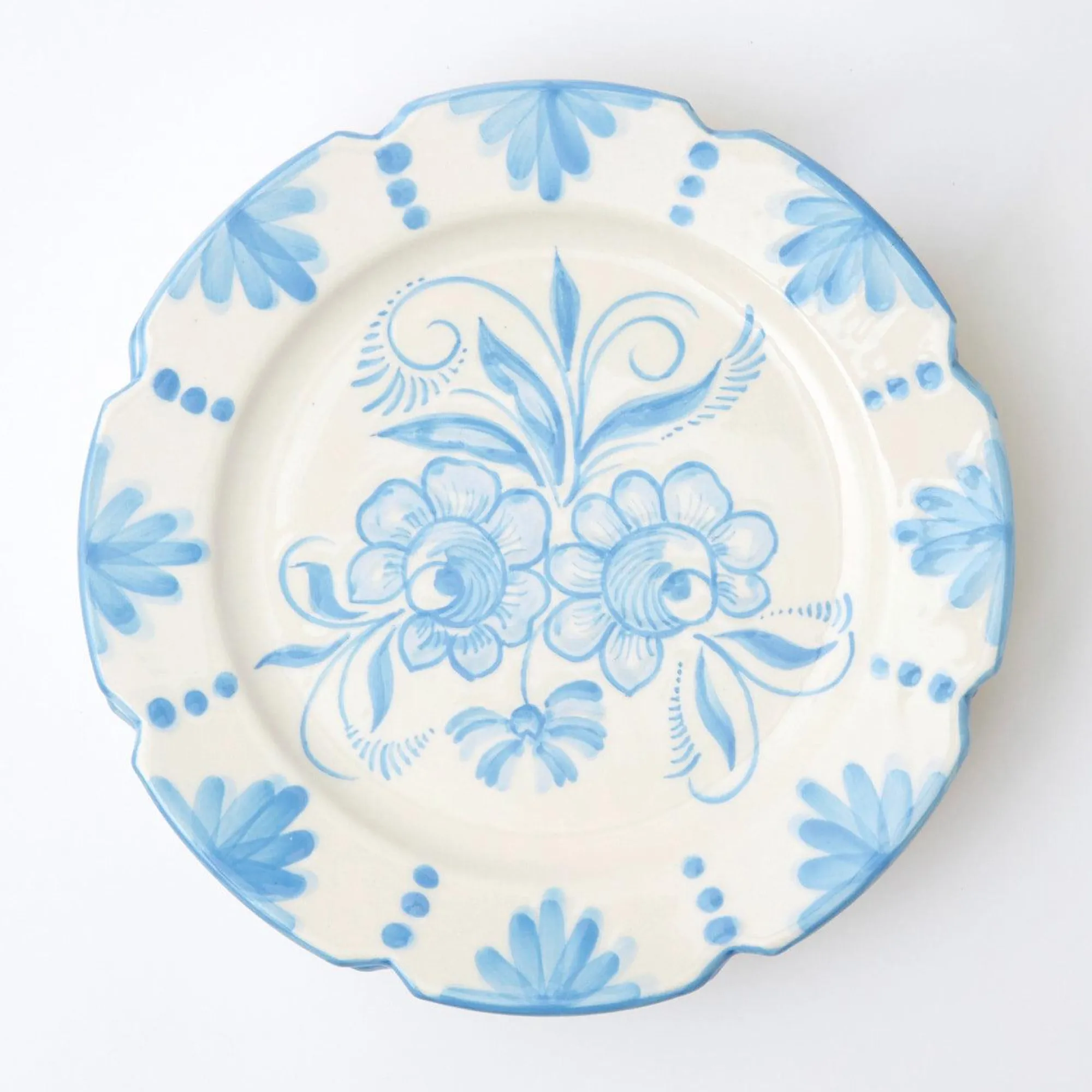 seville_blue_gardenia_din_6-2.webp Best Seville Blue Gardenia Dinner Plate (Set Of 4) Crockery Sets
