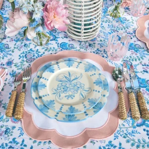Best Seville Blue Gardenia Dinner Plate (Set Of 4) Crockery Sets