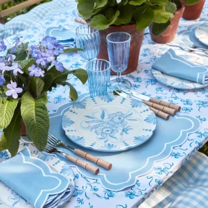 New Seville Blue Gardenia Starter Plate Seville Crockery