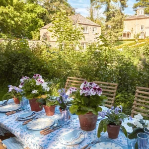 New Seville Blue Gardenia Starter Plate Seville Crockery