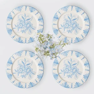 Hot Seville Blue Gardenia Starter Plate (Set Of 4) Starter Plates