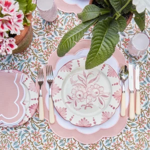 Cheap Seville Pink Gardenia Dinner Plate (Set Of 4) Dinner Plates