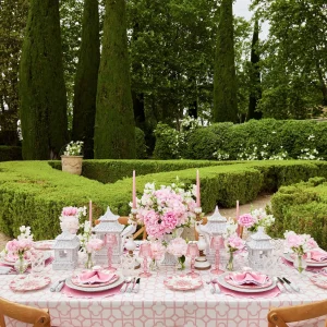 Sale Seville Pink Gardenia Dinner & Starter Plates (Set Of 8) Crockery Sets