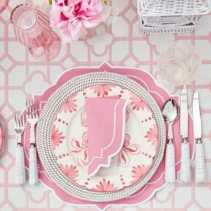 Sale Seville Pink Gardenia Dinner Plate (Set Of 4) Crockery Sets