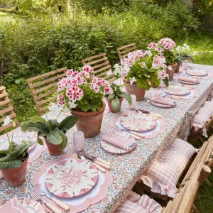 Hot Seville Pink Gardenia Starter Plate (Set Of 4) Seville Crockery