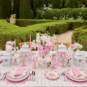 Hot Seville Pink Gardenia Starter Plate (Set Of 4) Seville Crockery