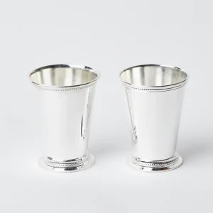 New Silver Mint Julep Cups (Pair) Vases