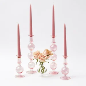 Discount Small Camille Peony Candle Holder (Pair) Candle Holders