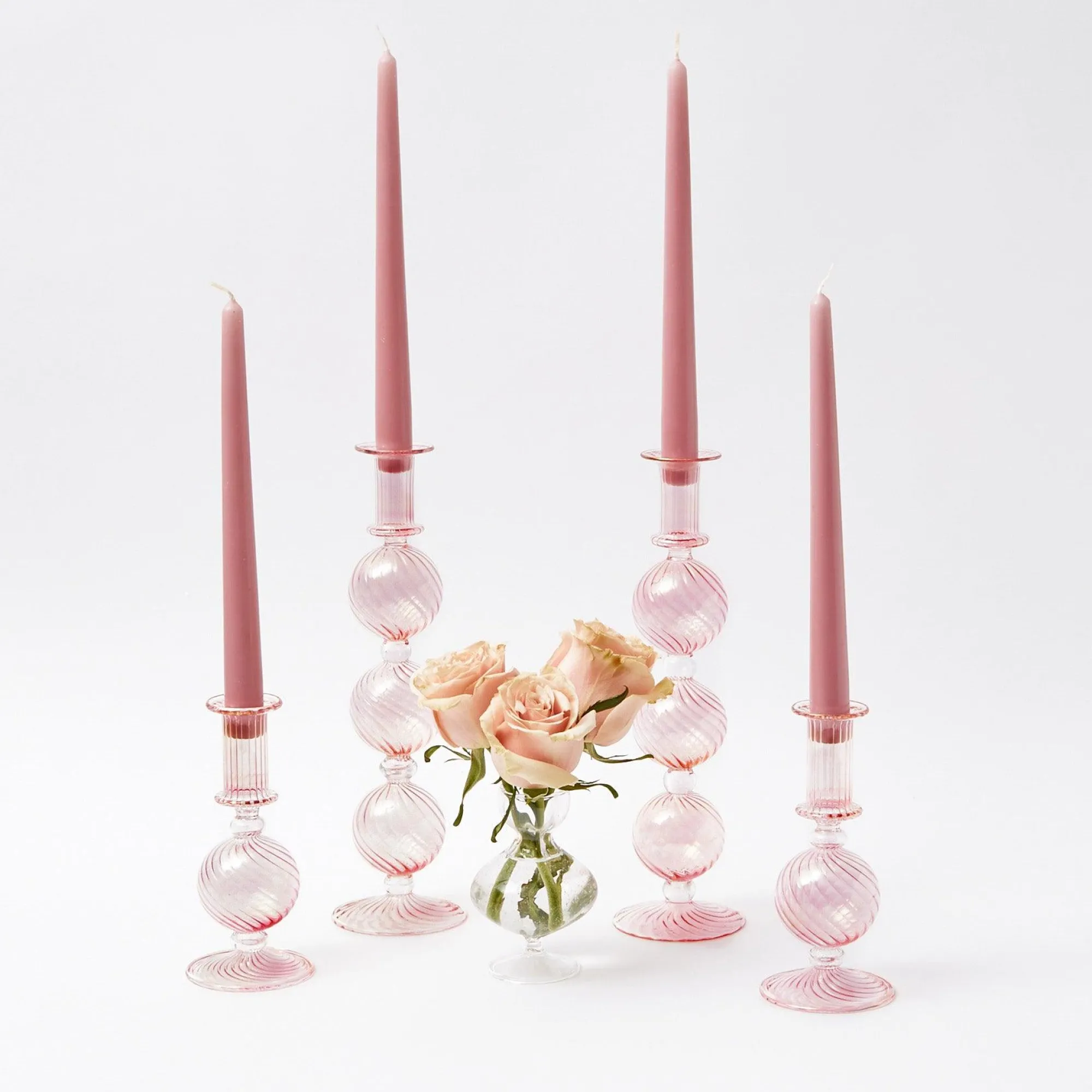 small_camille_peony_candl_11.webp Discount Small Camille Peony Candle Holder (Pair) Candle Holders