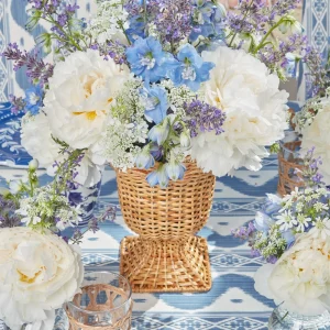 New Small Natural Rattan Urn Vase Rattan Tableware