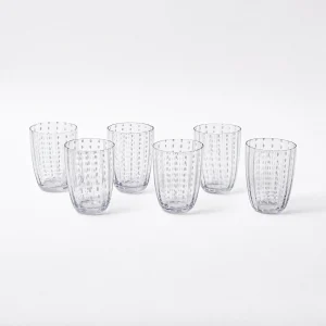 Hot Speckle Water Glasses (Set Of 6) Glasses