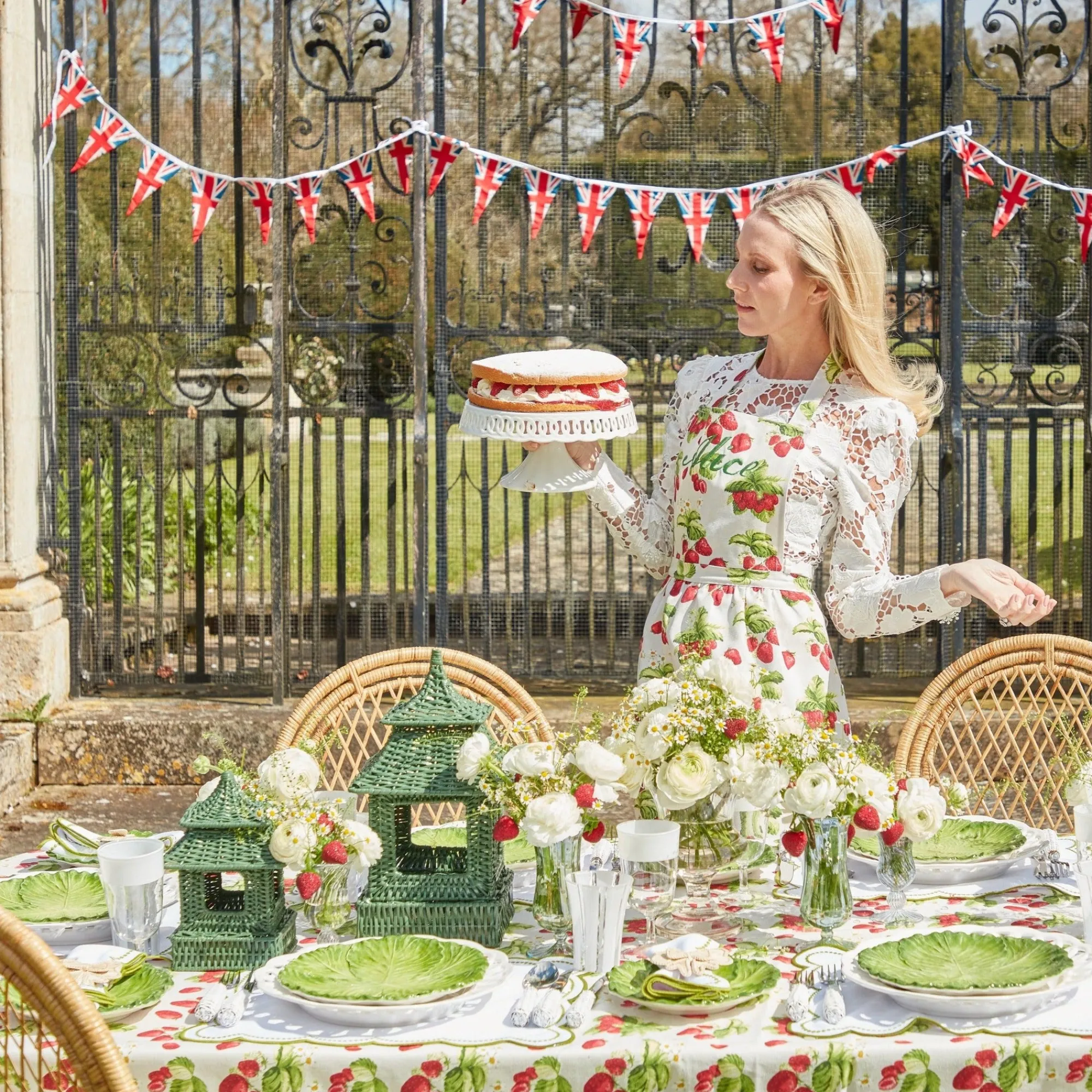 strawberry_frilled_apron_1.webp Discount Strawberry Frilled Apron Aprons & Robes