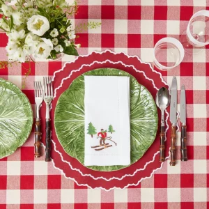 Fashion Swiss Red Gingham Tablecloth Tablecloths