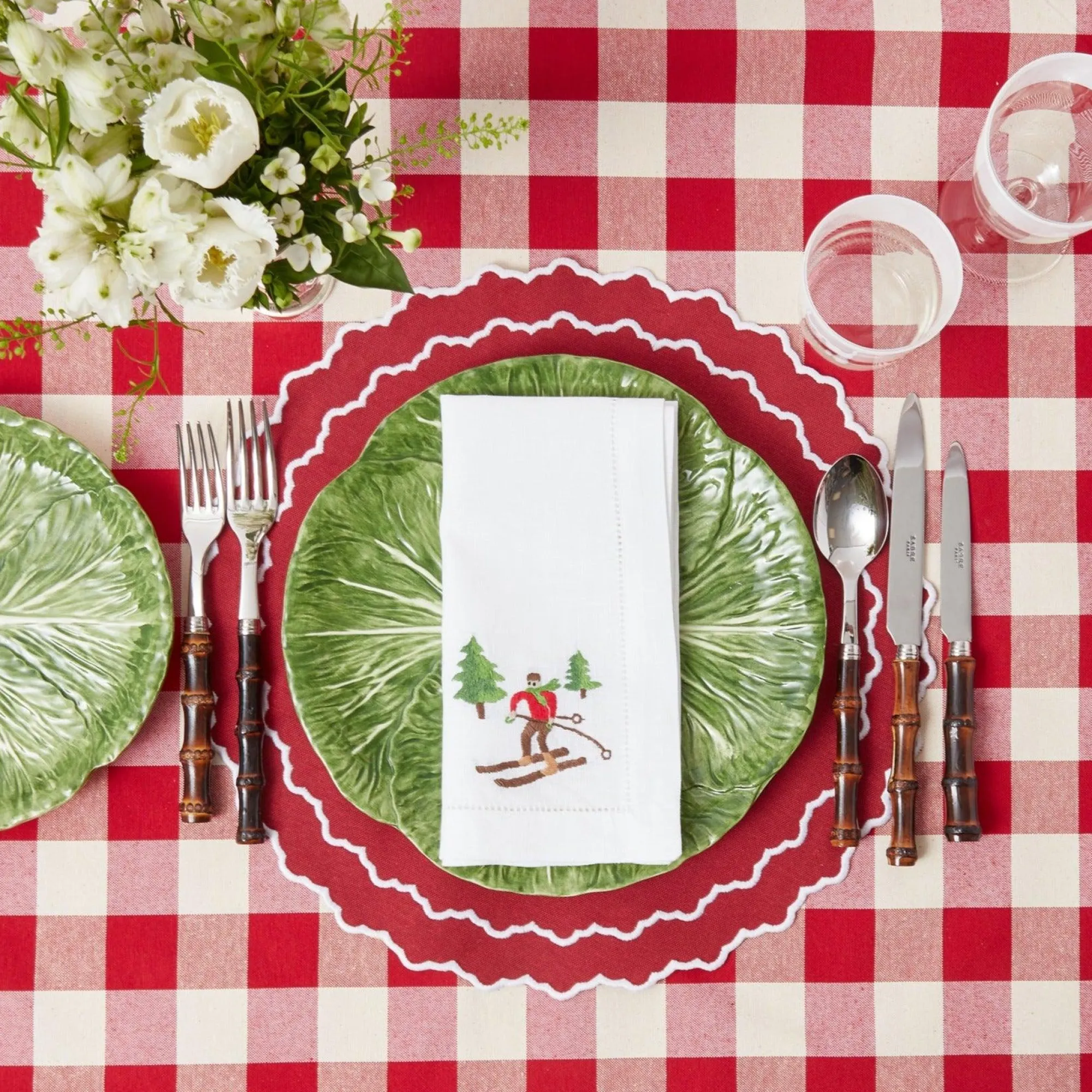 swiss_red_gingham_tablecl_1.webp Fashion Swiss Red Gingham Tablecloth Tablecloths