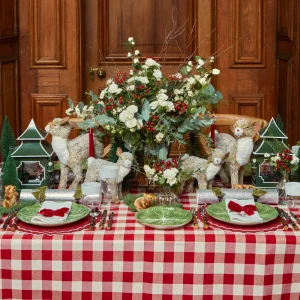 Fashion Swiss Red Gingham Tablecloth Tablecloths