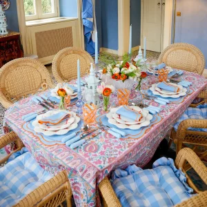 Shop Sylvie Blue & Orange Napkins (Set Of 4) Napkins