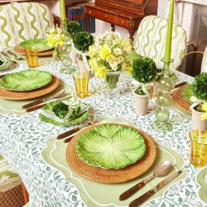 Online Sylvie Green Embroidered Placemats (Set Of 4) Placemats