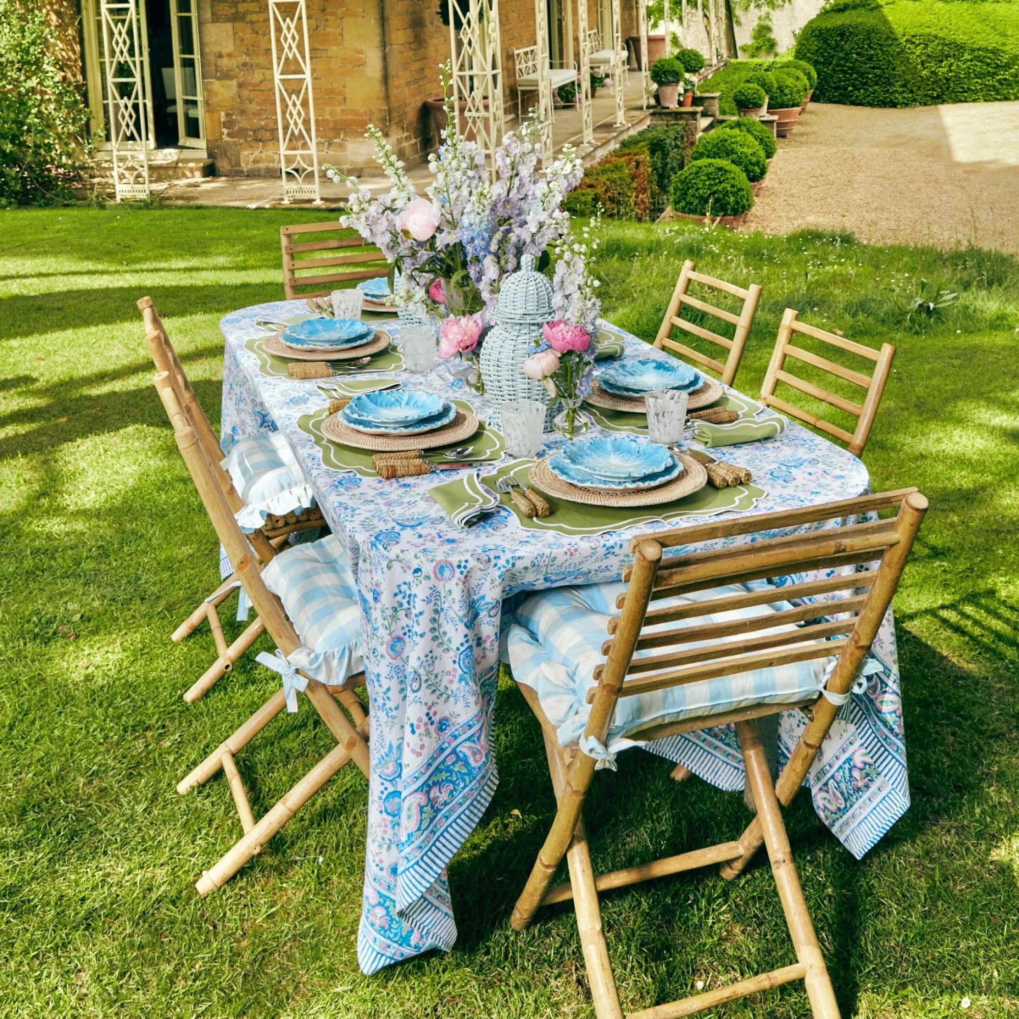 sylvie_green_embroidered__12-1.webp Best Sylvie Green Embroidered Napkins (Set Of 4) Napkins