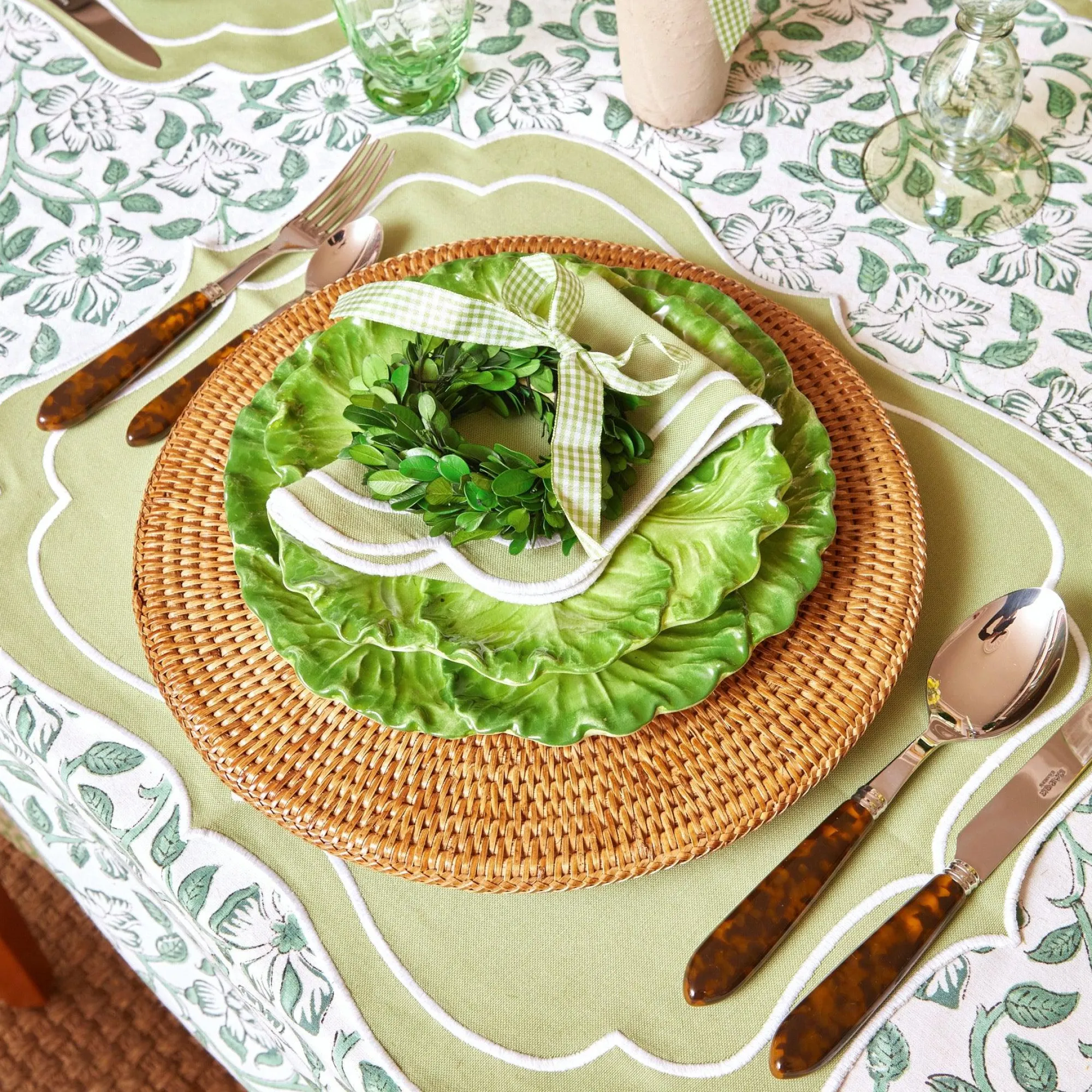 sylvie_green_embroidered__14-1.webp Best Sylvie Green Embroidered Napkins (Set Of 4) Napkins