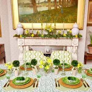 Online Sylvie Green Embroidered Placemats (Set Of 4) Placemats