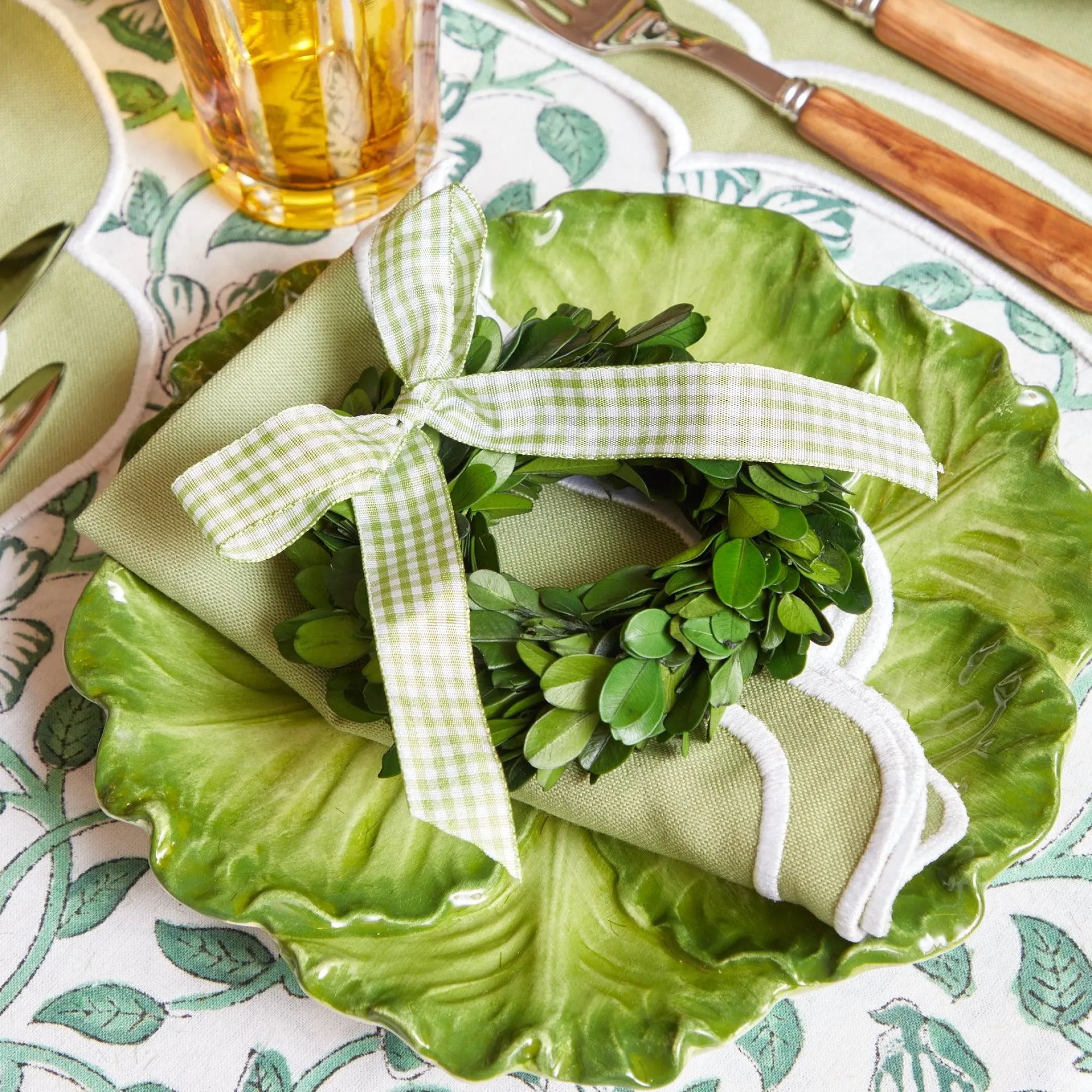 sylvie_green_embroidered__20-1.webp Best Sylvie Green Embroidered Napkins (Set Of 4) Napkins