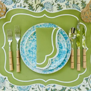 Best Sylvie Green Embroidered Napkins (Set Of 4) Napkins