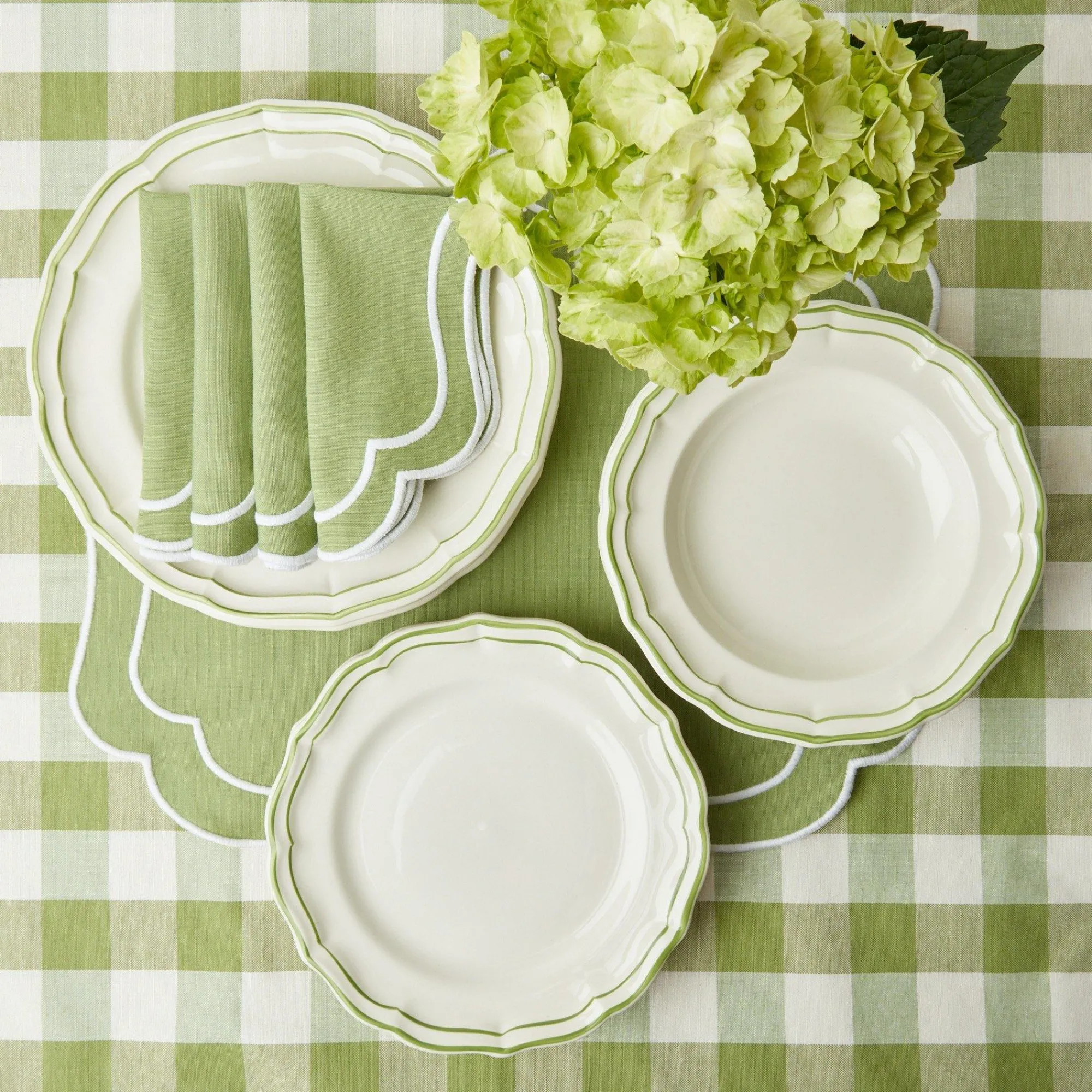 sylvie_green_embroidered__32.webp Online Sylvie Green Embroidered Placemats & Napkins (Set Of 4) Table Linen Sets