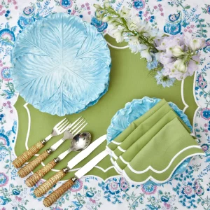 Online Sylvie Green Embroidered Placemats & Napkins (Set Of 4) Table Linen Sets