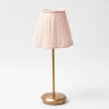 Sale Tall Rechargeable Lamp With Pink Lotus Lampshade Lamps & Lighting