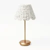 Shop Tall Rechargeable Lamp With White Seagrass Lampshade Lamps & Lighting