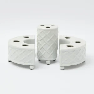 Outlet Three Piece Ceramic Bamboo Vase Vases