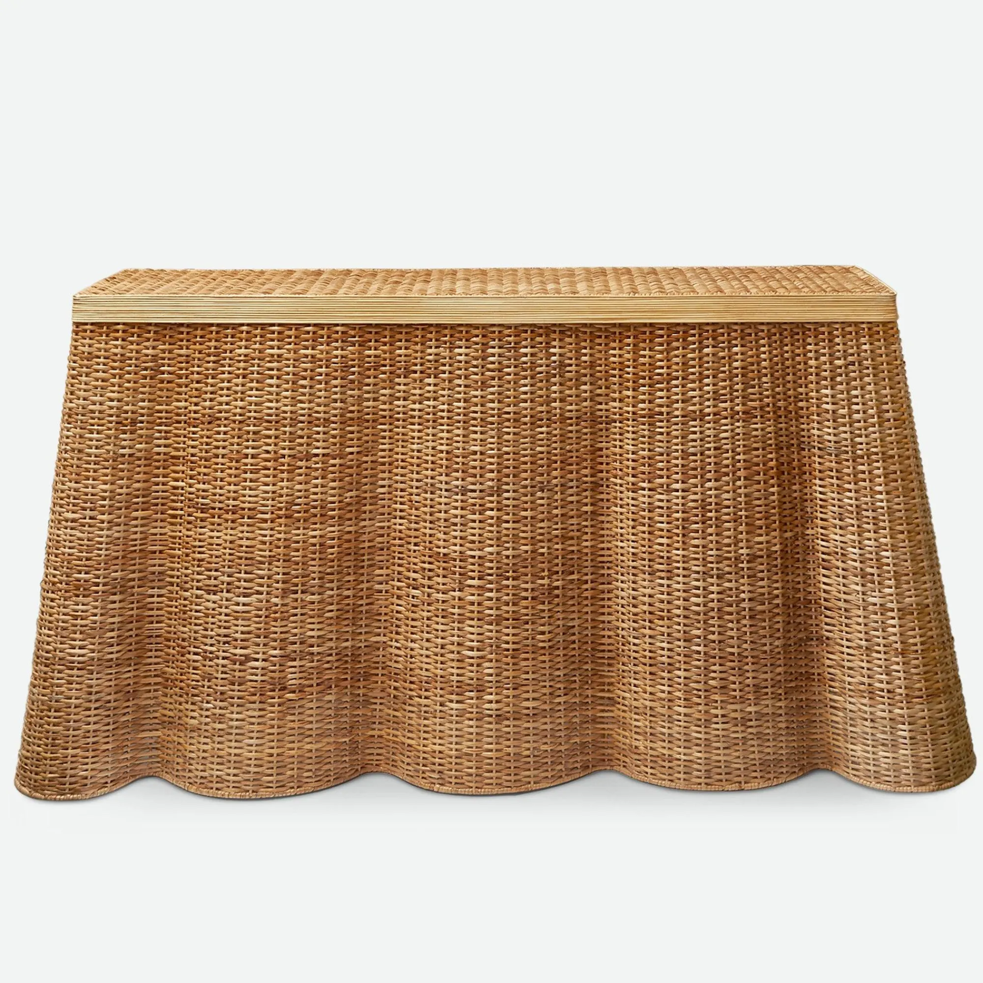 vivienne_rattan_scalloped_0.webp Hot Vivienne Rattan Scalloped Console Table Tables