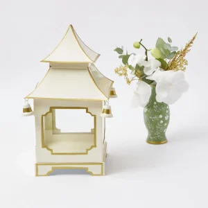 Cheap White & Gold Pagoda Lantern Pagodas & Lanterns