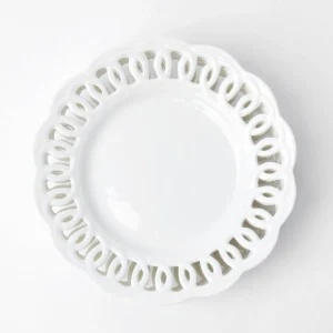 Fashion White Lace Dinner Plates (Set Of 4) Crockery Sets