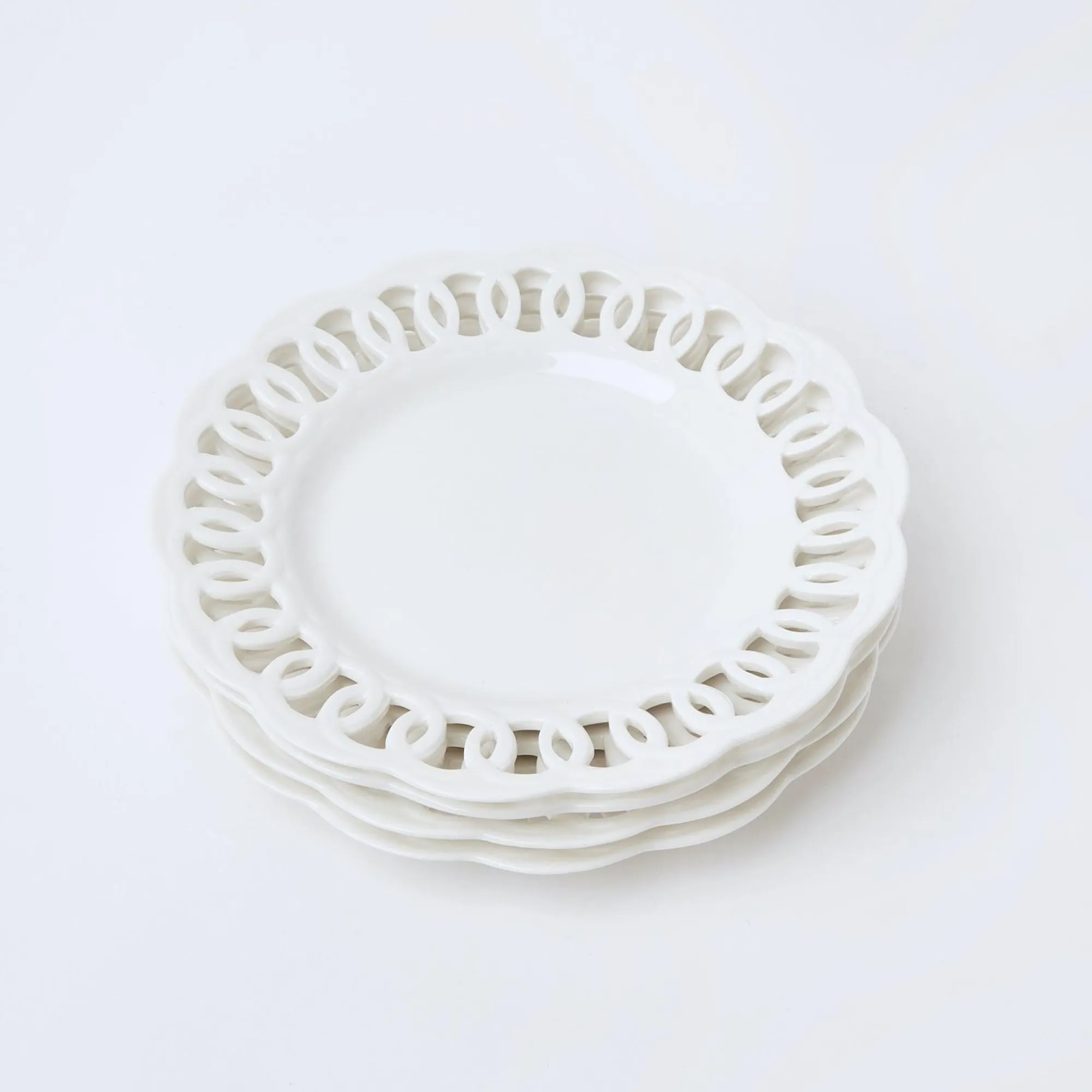white_lace_starter_plates_15.webp Store White Lace Starter Plates (Set Of 4) Crockery Sets