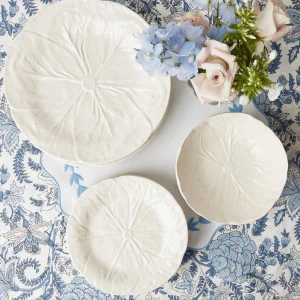 Outlet White Lettuce Dinner Plate Lettuce Crockery