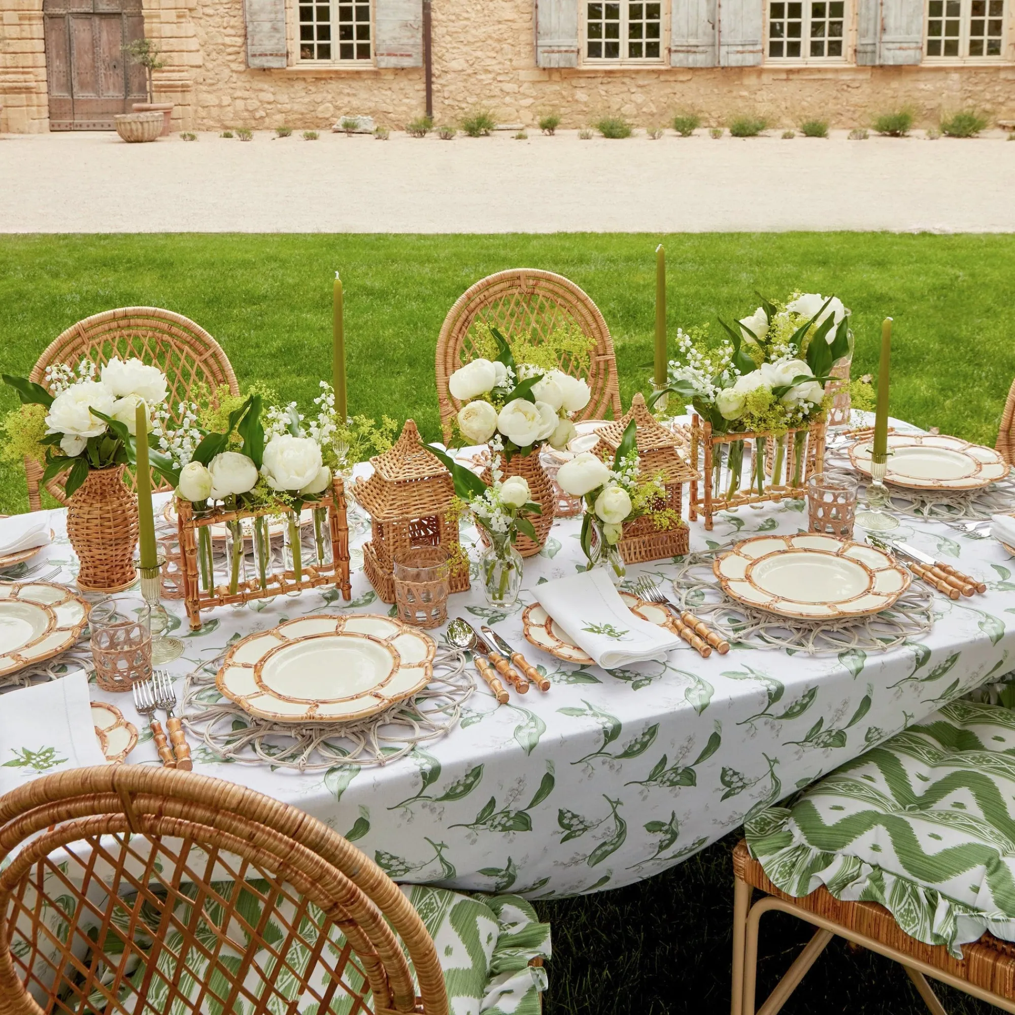 white_lily_of_the_valley__4.webp Shop White Lily Of The Valley Tablecloth Tablecloths