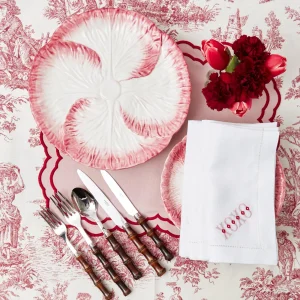 Store White Linen Xoxo Napkins (Set Of 4) Napkins