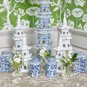 New White Porcelain Pagoda Pagodas & Lanterns
