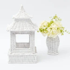 Fashion White Rattan Pagoda Lantern Pagodas & Lanterns