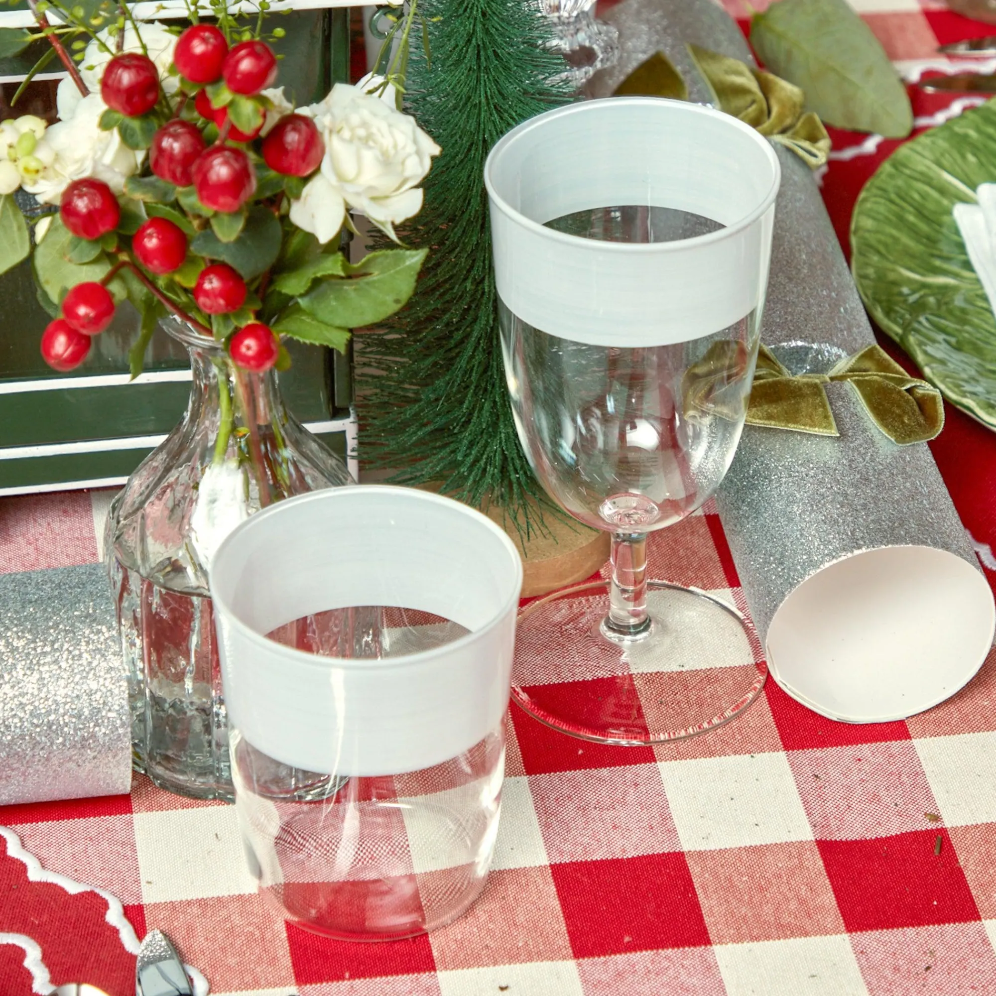 white_ribbon_water__wine__13.webp Discount White Ribbon Water & Wine Glassware Set Glassware Sets