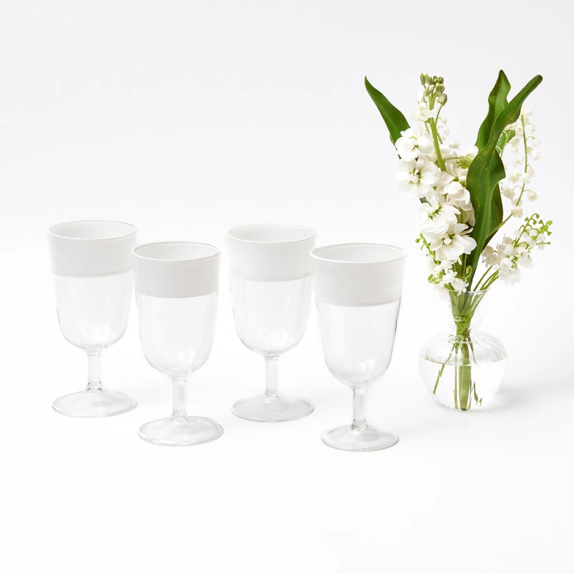 white_ribbon_wine_glasses_0.webp Fashion White Ribbon Wine Glasses (Set Of 4) Glasses