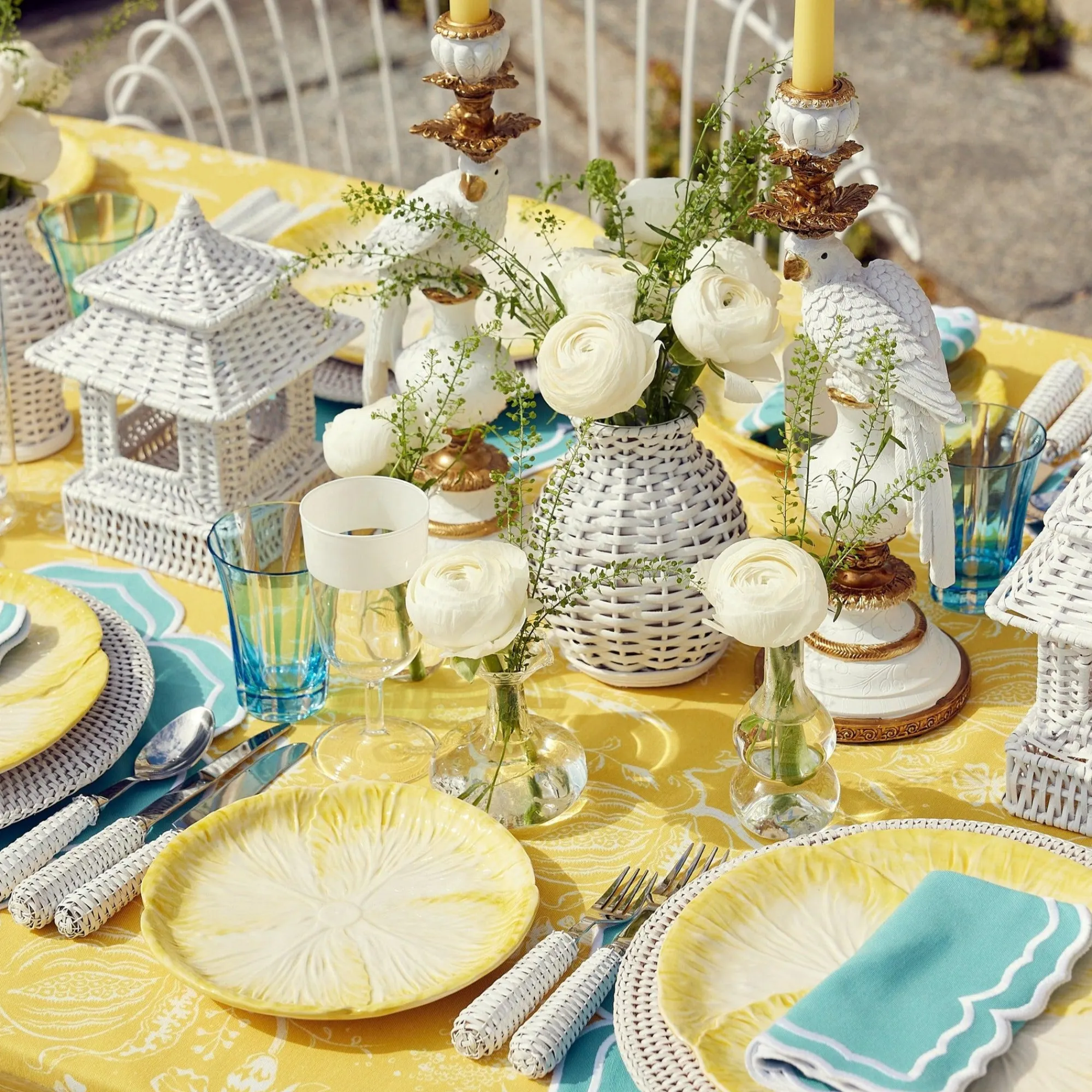 yellow_capri_lettuce_star_3.webp Flash Sale Yellow Capri Lettuce Starter Plates (Set Of 4) Crockery Sets