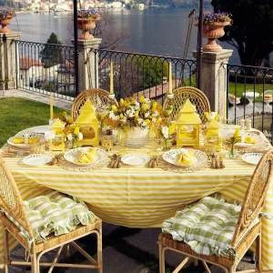 Best Sale Yellow Pagoda Lantern Set Candle Holders